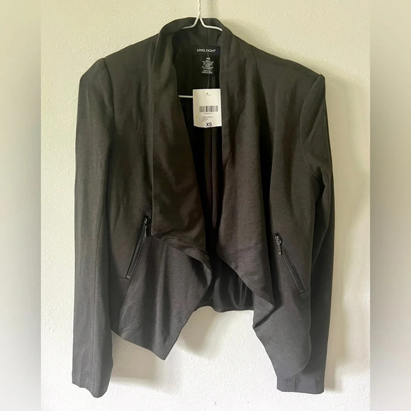 Level Eight NWT Charcoal Grey Padded Blazer - XS - Picture 2 of 3